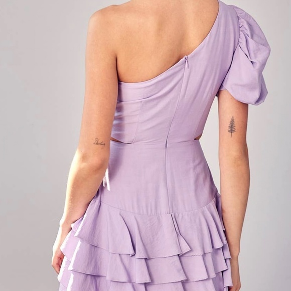 Do+Be Lavender Ruffle dress - Picture 2 of 4